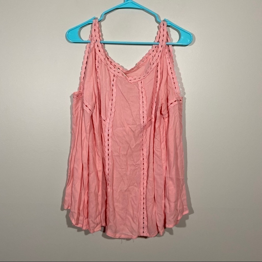 Altar’d State Cold Shoulder Bell Sleeve Blouse